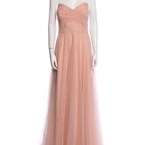 Jenny Yoo Strapless Blush Gown